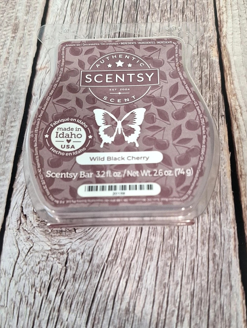 Scentsy Wild Black Cherry Scentsy Bar Wax Melt